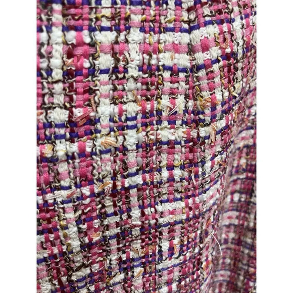 Alice + Olivia NEW Women's Carli Tweed Minidress Size 14 In Pink Designer - Picture 7 of 14